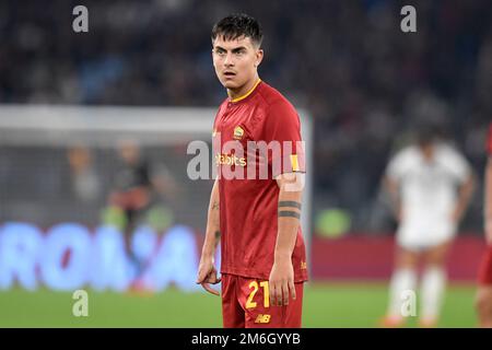 Roma, Italie. 04th janvier 2023. Paulo Dybala d'AS Roma pendant la série Un match de football entre AS Roma et le FC de Bologne au stade Olimpico à Rome (Italie), 4 janvier 2023. Photo Antonietta Baldassarre/Insidefoto crédit: Insidefoto di andrea staccioli/Alamy Live News Banque D'Images