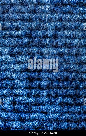 Cuisine bleue éponge vue verticale. Banque D'Images