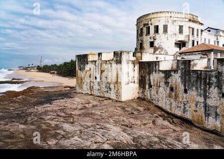 Château esclave, forteresse, Château du Cap Coast, fort historique, Gold Coast, Site du patrimoine mondial de l'UNESCO, Cape Coast, Ghana Banque D'Images