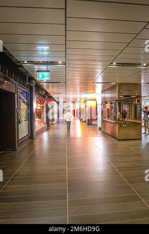 Métro à la gare centrale, Amsterdam, pays-Bas Banque D'Images