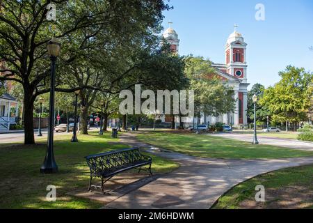 La basilique de l'Immaculée conception, siège de l'archidiocèse de Mobile, Alabama, Etats-Unis Banque D'Images