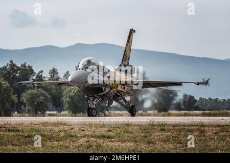 F16 combat de Falcon Belgium Air Force Tiger Banque D'Images