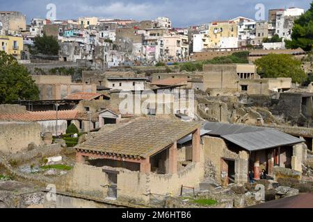 Aperçu d'Herculanum - Italie Banque D'Images