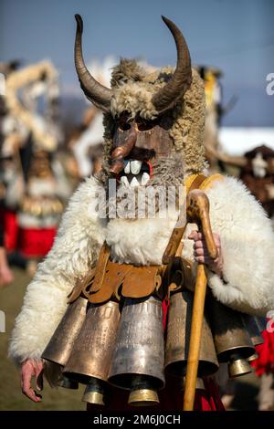 Festival de la mascarade à Elin Pelin, Bulgarie Banque D'Images