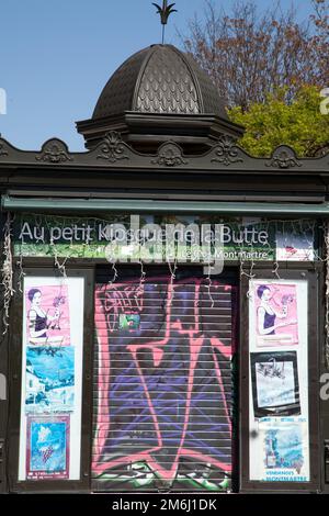 La vie dans les rues de Paris montmartre en 2014 Banque D'Images