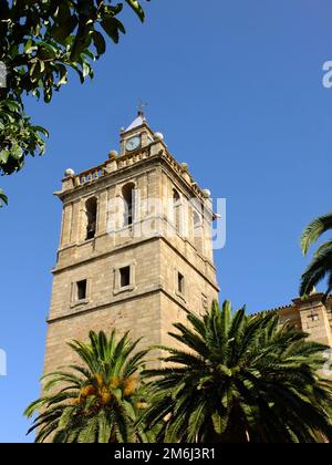 Église historique de Villanueva de la Serena, Estrémadure - Espagne Banque D'Images