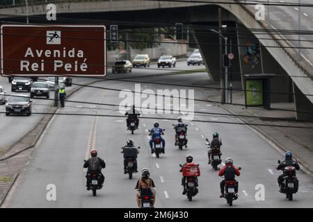 Avenue King Pelé au stade Macaranã, panneau de rue. Hommage au célèbre joueur brésilien de football Pele, Edson Arantes do Nascimento - Rio de Janeiro Brésil Banque D'Images