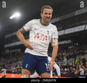 Londres, Royaume-Uni. 04th janvier 2023. 04 janv. 2023 - Crystal Palace v Tottenham Hotspur - Premier League - Selhurst Park Harry Kane de Tottenham célèbre son deuxième but lors du match de Premier League contre Crystal Palace. Crédit photo : Mark pain/Alamy Live News Banque D'Images