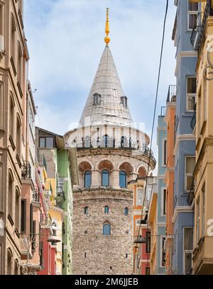 Istanbul - Tour Galata, Beyoglu, Turquie Banque D'Images
