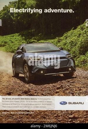 « Voiture et conducteur » juillet/août 2022 Magazine, publicité dans un numéro, États-Unis Banque D'Images