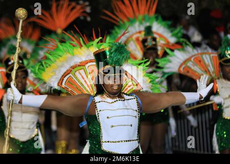 Lendemain de Noël Junkanoo décembre 2020 aux Bahamas Banque D'Images