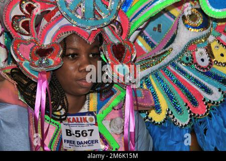 Lendemain de Noël Junkanoo décembre 2020 aux Bahamas Banque D'Images