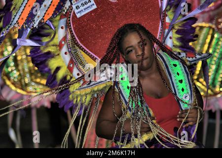 Lendemain de Noël Junkanoo décembre 2020 aux Bahamas Banque D'Images