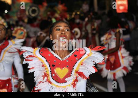 Lendemain de Noël Junkanoo décembre 2020 aux Bahamas Banque D'Images