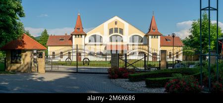 La ferme nationale de Stud à Topolcianky. Slovaquie. Le centre est connu comme étant l'un des plus importants centres de reproduction en tout Banque D'Images