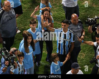 Porto Alegre, Brésil. 04th janvier 2023. RS - Porto Alegre - 01/04/2023 - GREMIO, PRÉSENTATION LUIS SUAREZ photo: Maxi Franzoi/AGIF/Sipa USA crédit: SIPA USA/Alay Live News Banque D'Images