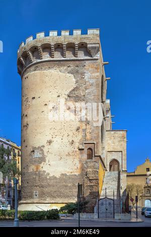 Tours quart, Valence, Espagne Banque D'Images