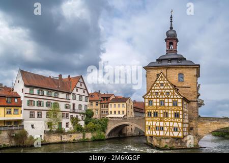 Ancien hôtel de ville de Bamberg, Allemagne Banque D'Images