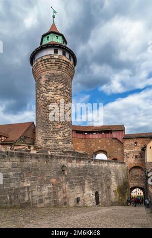 Tour Sinwell, Nuremberg, Allemagne Banque D'Images