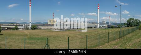 Ziar nad Hronom, Slovaquie - 2 juillet 2022 : Slovalco. Premier producteur d'aluminium. L'une des plus grandes sociétés métallurgiques de Banque D'Images