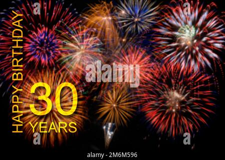 Joyeux 30ème anniversaire Banque D'Images