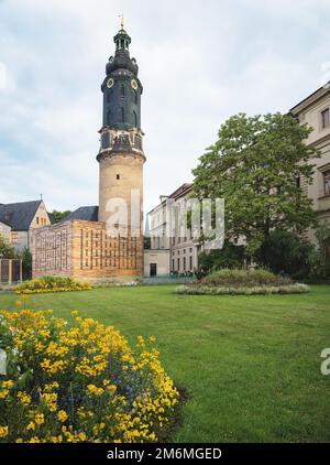 Château de la ville de Weimar en Allemagne Banque D'Images