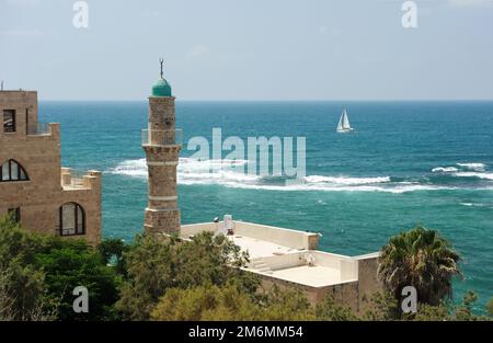 Côte méditerranéenne près de la vieille ville de Jaffa Banque D'Images