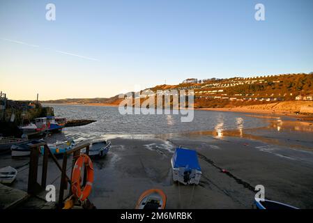 Coucher de soleil Firth of Forth Banque D'Images