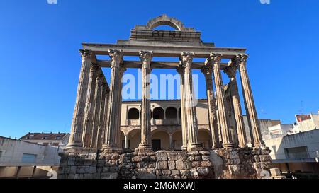 Le Temple de Diana est un temple romain construit au premier siècle après J.-C. c. Banque D'Images