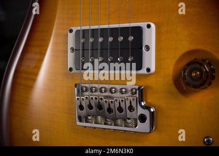 La guitare PRS de Jakko Jakszyk photographiée aux Elstree Studios, Londres. Banque D'Images