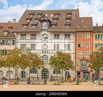 Maison de l'Economie Schaffhausen, Suisse Banque D'Images