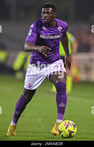 Alfred Duncan (ACF Fiorentina) pendant l'ACF Fiorentina vs AC Monza, football italien série A match à Florence, Italie, 04 janvier 2023 Banque D'Images