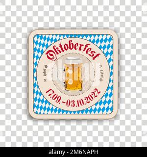 Bière Coaster Oktoberfest 2022 Banque D'Images