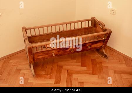 Donji Kraljevec, Croatie - 14 août 2022 : la maison où est né Rudolf Steiner. Lieu de naissance. Banque D'Images