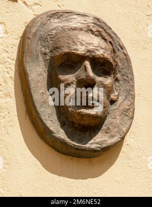 Donji Kraljevec, Croatie - 14 août 2022 : la maison où est né Rudolf Steiner. Lieu de naissance. Banque D'Images