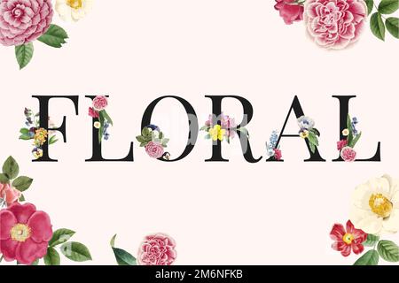 Fond vectoriel sur le thème des fleurs colorées Illustration de Vecteur