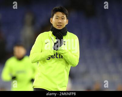 Londres, Angleterre, 4th janvier 2023. Son Heung-min de Tottenham Hotspur se réchauffe avant le match de la Premier League à Selhurst Park, Londres. Le crédit photo devrait se lire: Paul Terry / Sportimage Banque D'Images