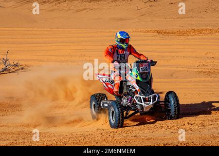 Arabie Saoudite. 05th janvier 2023. 159 MEDEIROS Marcelo (BRA), équipe de course de Taguatur, Yamaha, Quad, action pendant la phase 5 du Dakar 2023 autour de Haïti, on 5 janvier 2023 à Haïl, Arabie Saoudite - photo Frédéric le Floc’h / DPPI crédit: DPPI Media/Alamy Live News Banque D'Images
