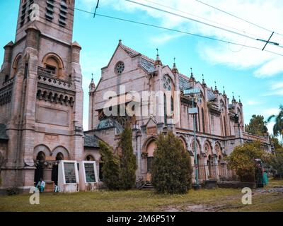 La bibliothèque publique d'Allahabad, également connue sous le nom de Thornhill Mayne Memorial, est une bibliothèque publique située dans le parc Azad de Chandrashhar à Prayagraj Banque D'Images