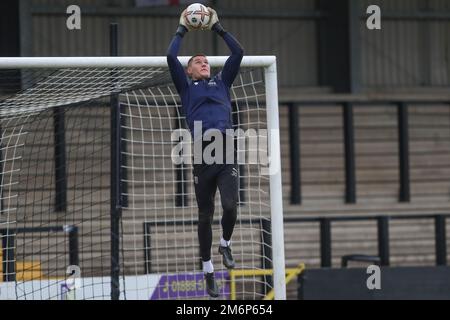 Ted Cann #30 de West Bromwich Albion pendant l'échauffement avant le match de la coupe de Premier League West Bromwich Albion vs Middlesbrough U23 à Keys Park, Hednesford, Royaume-Uni, 5th janvier 2023 (photo de Gareth Evans/News Images) à Hednesford, Royaume-Uni, le 1/5/2023. (Photo de Gareth Evans/News Images/Sipa USA) Banque D'Images