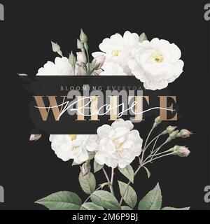 Motif fleuri de mariage et d'invitation Illustration de Vecteur