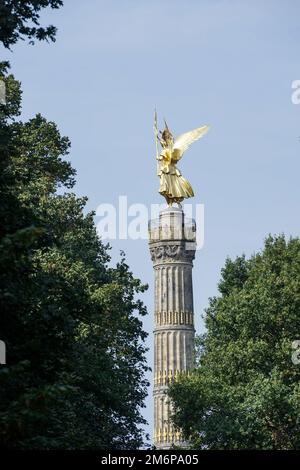 Berlin, Allemagne, 2014. Le Siegessaule à Berlin Banque D'Images