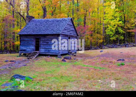 Jim Bales place dans le parc national des Great Smoky Mountains, Tennessee Banque D'Images