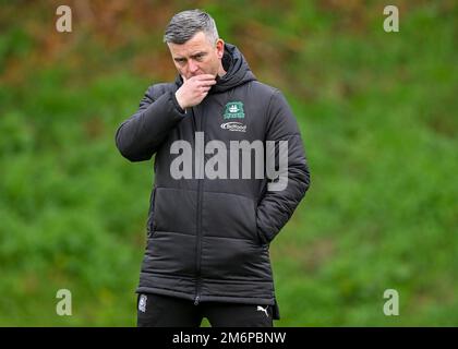 Plymouth, Royaume-Uni. 05th janvier 2023. Plymouth Argyle Directeur Steven Schumacher lors de la session de formation Plymouth Argyle au terrain de formation Plymouth Argyle, Plymouth, Royaume-Uni, 5th janvier 2023 (photo de Stanley Kasala/News Images) à Plymouth, Royaume-Uni, le 1/5/2023. (Photo de Stanley Kasala/News Images/Sipa USA) crédit: SIPA USA/Alay Live News Banque D'Images