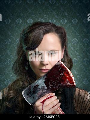 CHRISTINA RICCI DANS THE LIZZIE BORDEN CHRONICLES (2015), DIRIGÉE PAR HOWARD DEUTCH, RUSSELL MULCAHY ET STEPHEN T. KAY. Crédit : Sony Pictures Television / Album Banque D'Images