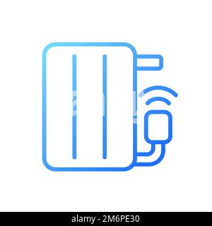 Smart Radiator pixel Perfect gradient Linear Vector icône Illustration de Vecteur