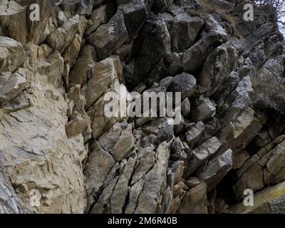 La pierre de Bismantova une formation rocheuse dans les Apennines toscan-Emiliennes (Italie) Banque D'Images