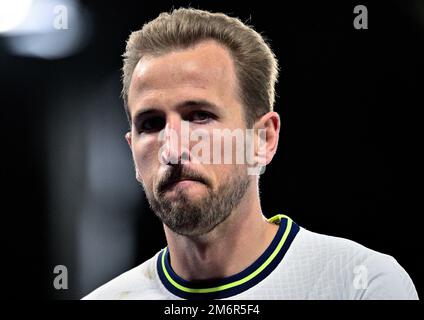 LONDRES, ANGLETERRE - JANVIER 04 : Harry Kane de Tottenham Hotspur pendant le match de la Premier League entre Crystal Palace et Tottenham Hotspur à Selhurst Banque D'Images