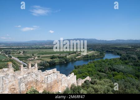 Le château de Miravet est une forteresse médiévale située à Miravet Ribera Ebre, en espagne Banque D'Images