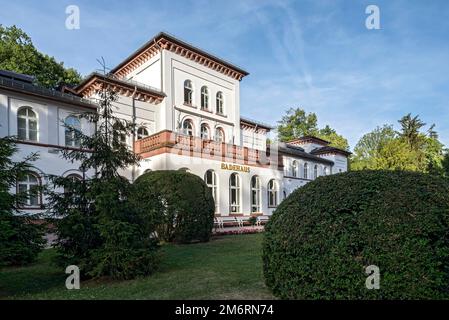 Bathhouse, Centre culturel, Old Spa Park, Spa, Bad Soden am Taunus, Hesse, Allemagne Banque D'Images